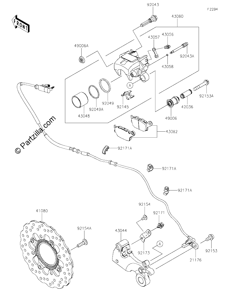 Diagrama de REAR BRAKE