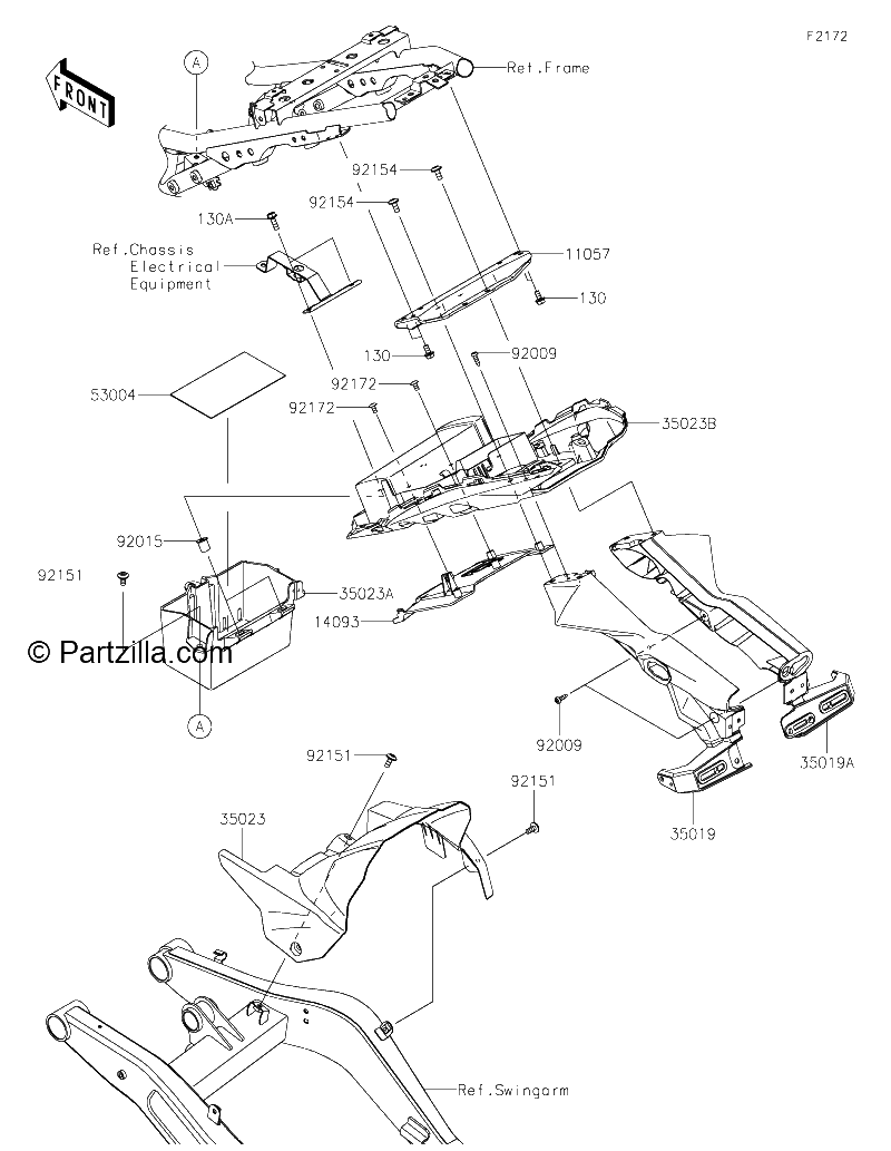 Diagrama de REAR FENDER S