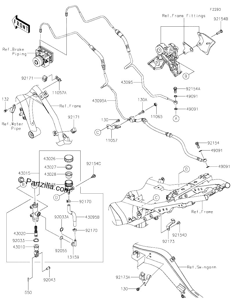 Diagrama de REAR MASTER CYLINDER