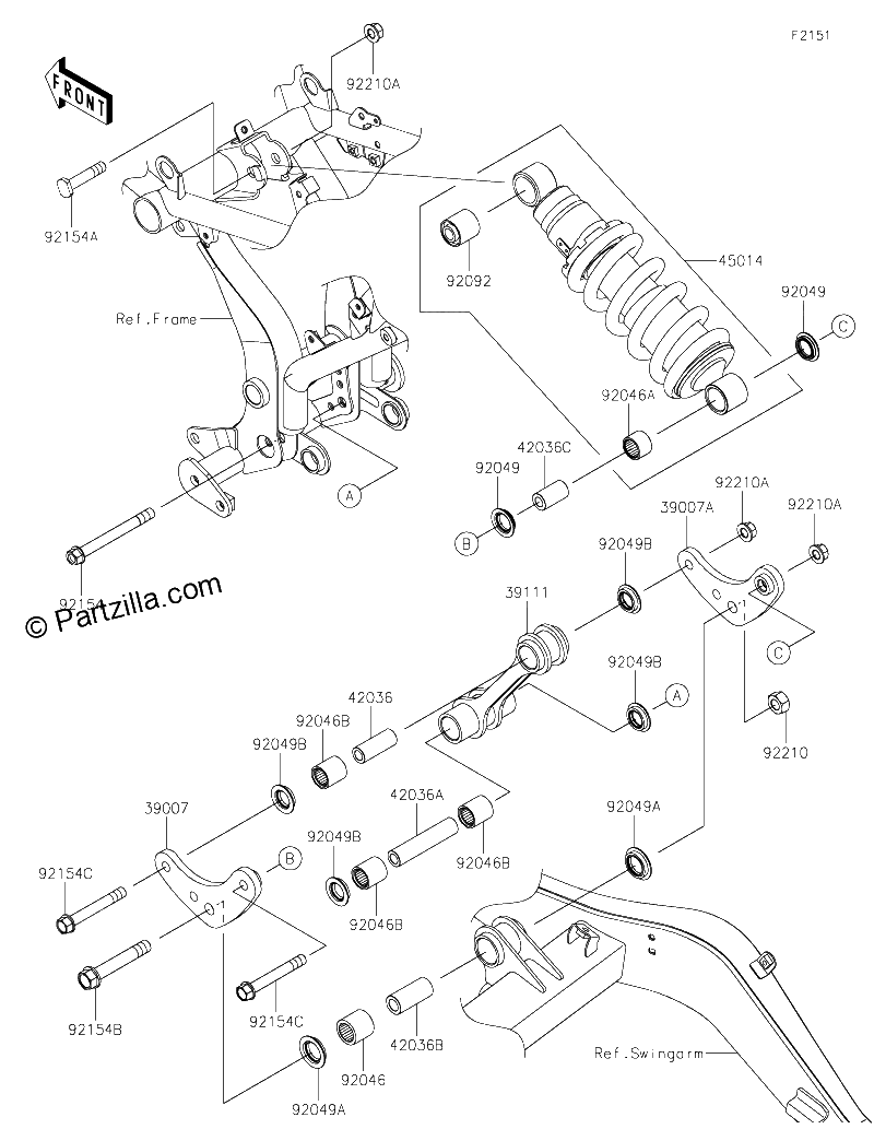 Diagrama de SUSPENSION SHOCK ABSORBER