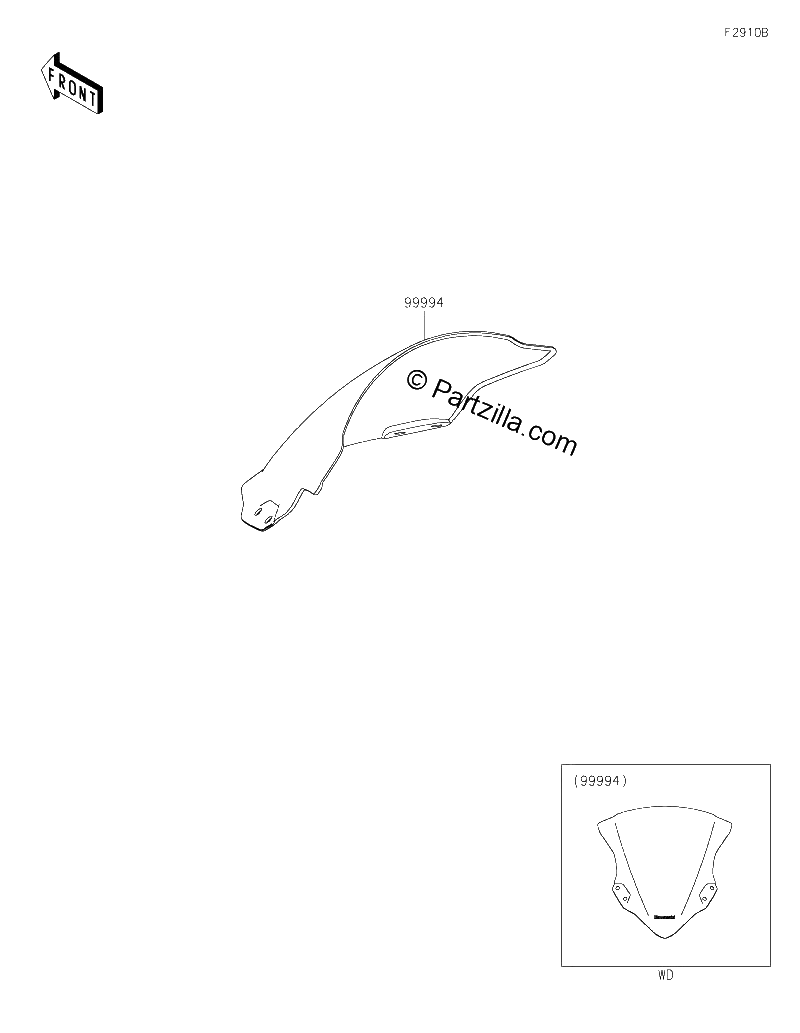 Diagrama de ACCESSORY WINDSHIELD
