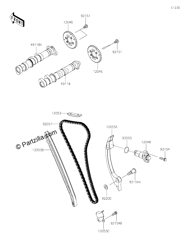 Diagrama de CAMSHAFT S TENSIONER
