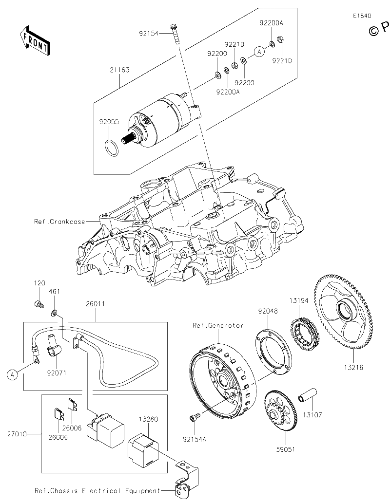 Diagrama de STARTER MOTOR