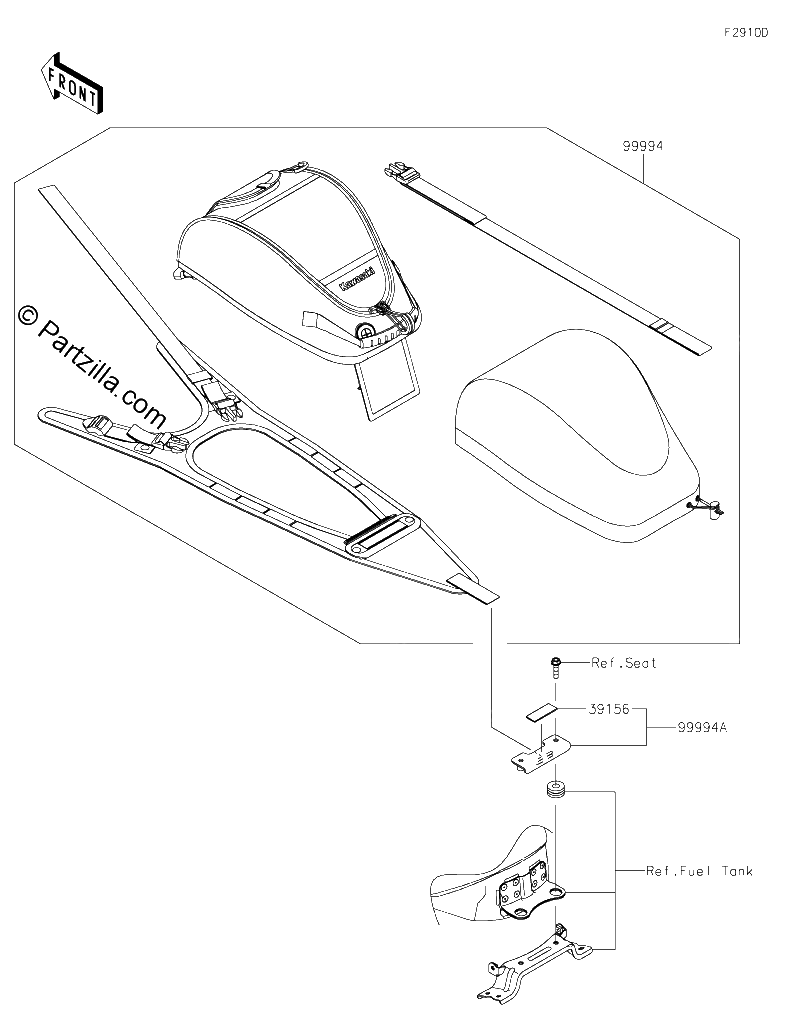 Diagrama de ACCESSORY TANK BAG