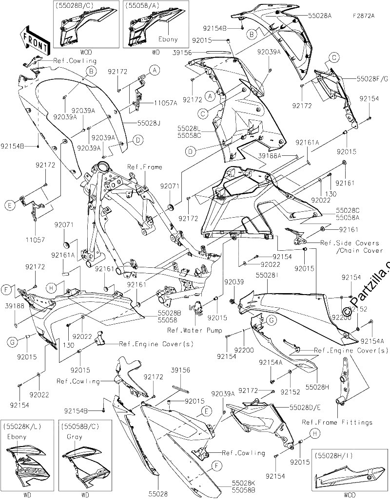 Diagrama de COWLING LOWERS GJFA GKFA