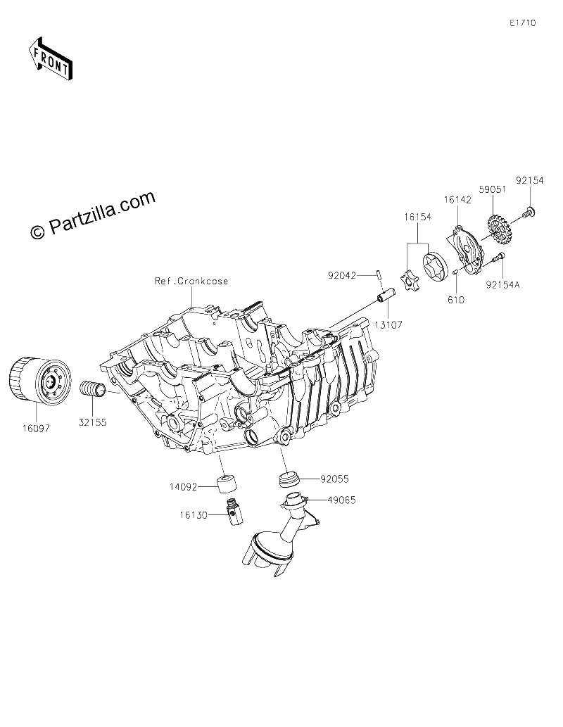 Diagrama de OIL PUMP OIL FILTER