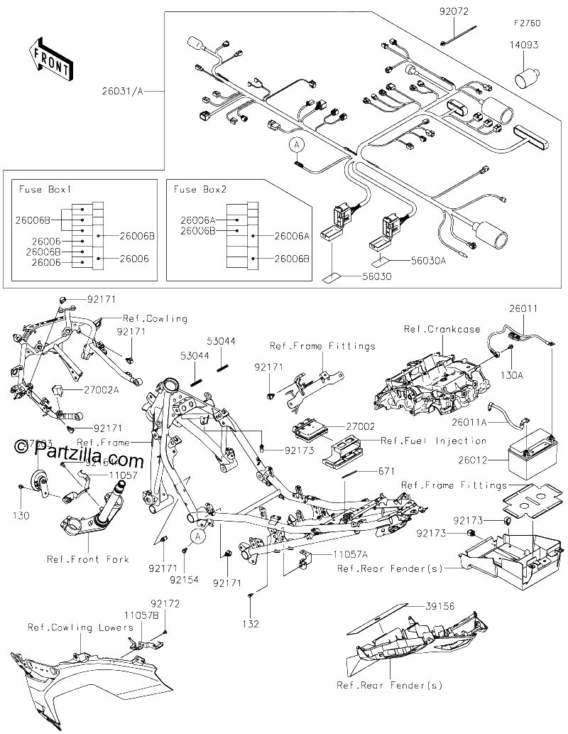 Diagrama de CHASSIS ELECTRICAL EQUIPMENT