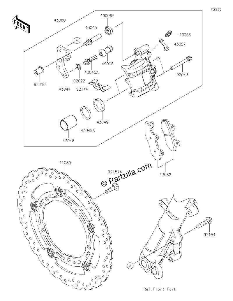 Diagrama de FRONT BRAKE