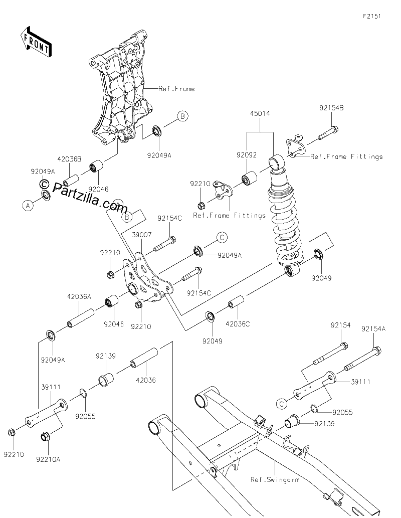 Diagrama de SUSPENSION SHOCK ABSORBER