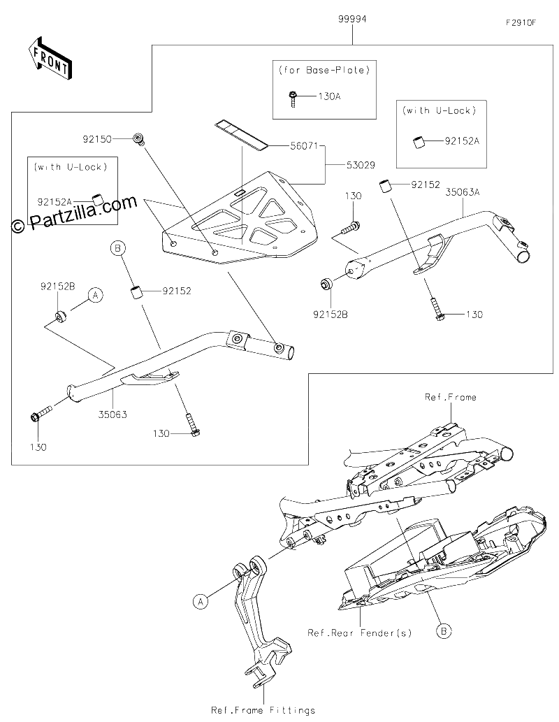Diagrama de ACCESSORY TOPCASE BRACKET