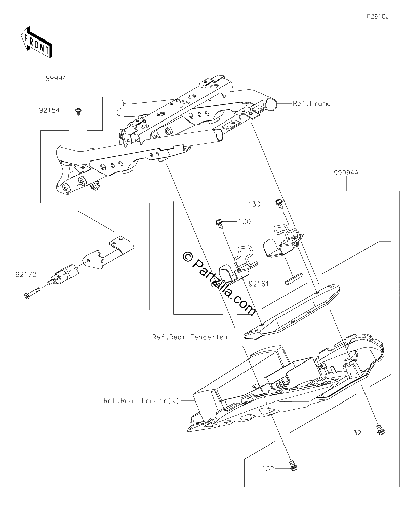 Diagrama de ACCESSORY U LOCK BRACKET ETC