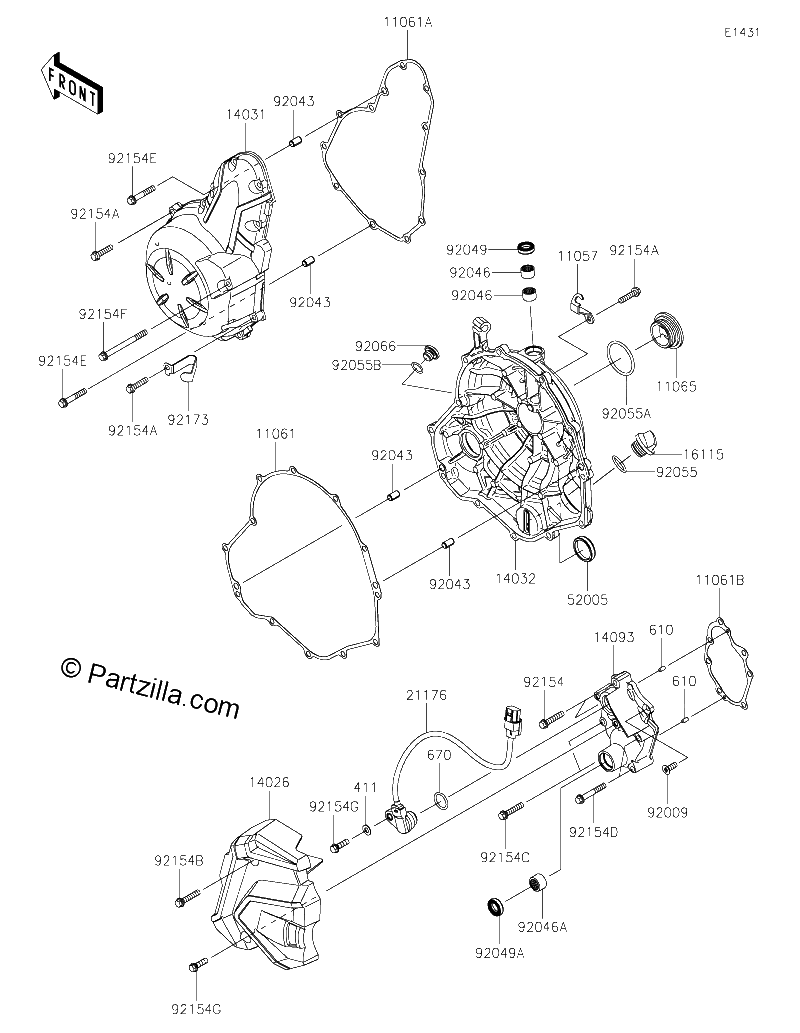 Diagrama de ENGINE COVER S