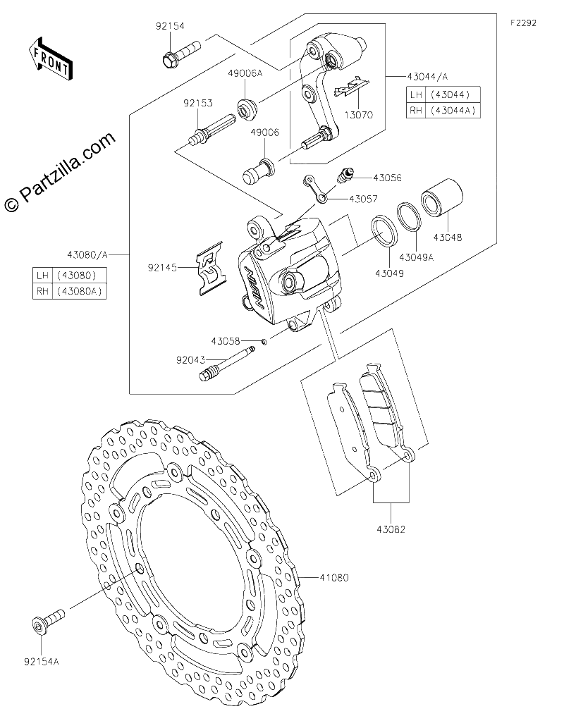Diagrama de FRONT BRAKE