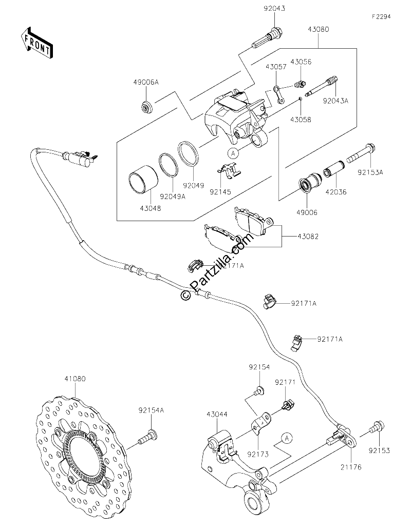 Diagrama de REAR BRAKE
