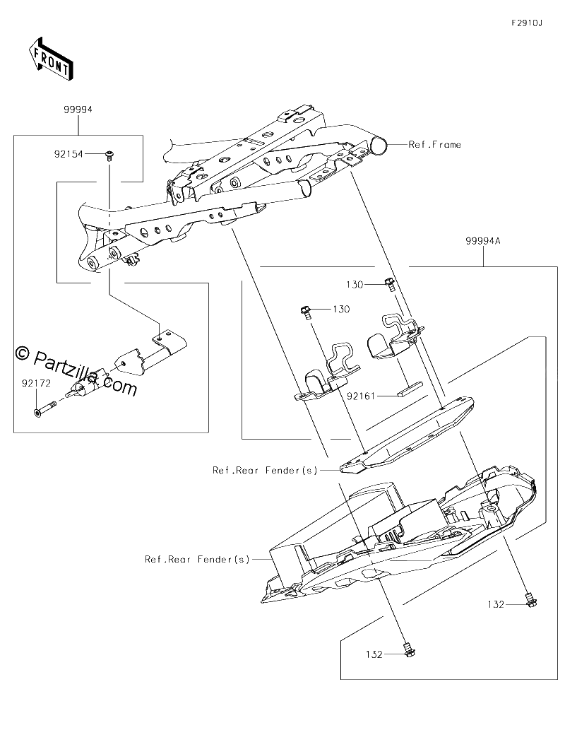 Diagrama de ACCESSORY U LOCK BRACKET ETC