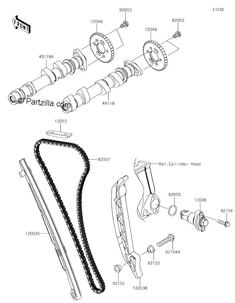 Diagrama de CAMSHAFT S TENSIONER