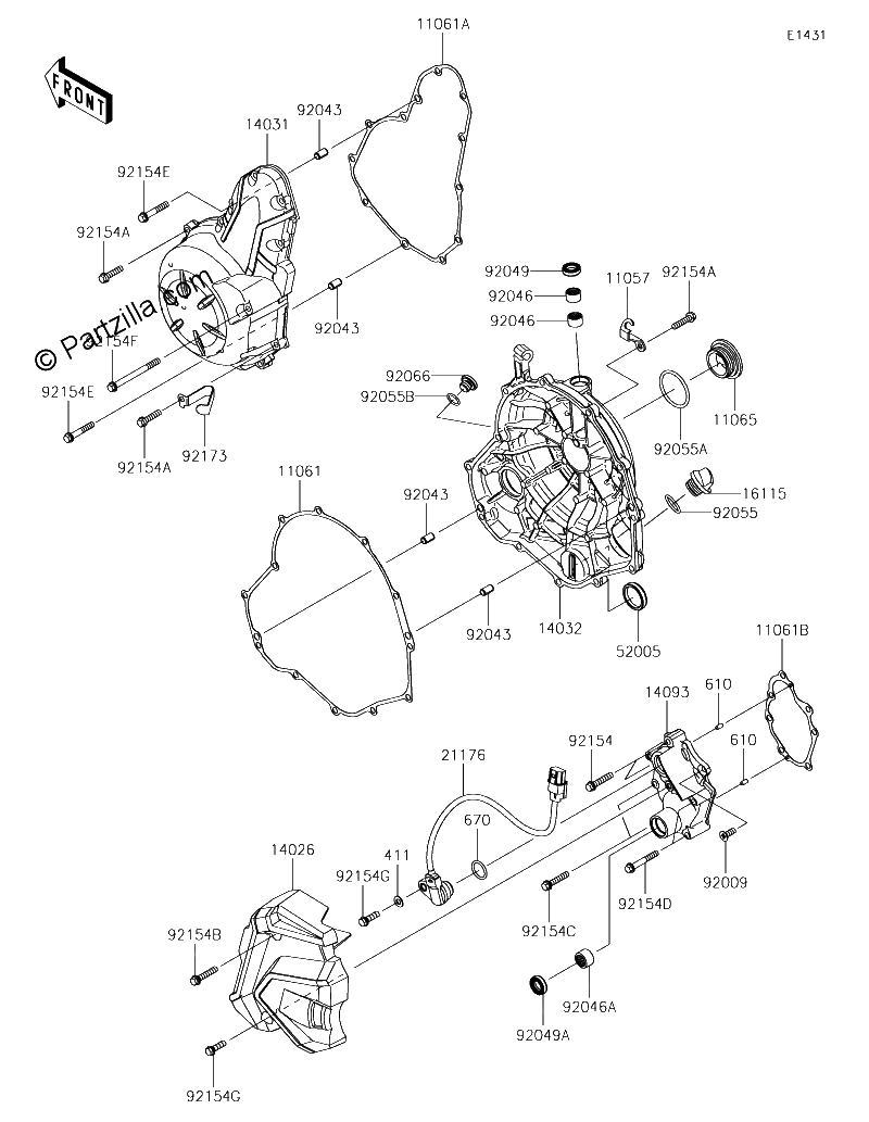 Diagrama de ENGINE COVER S