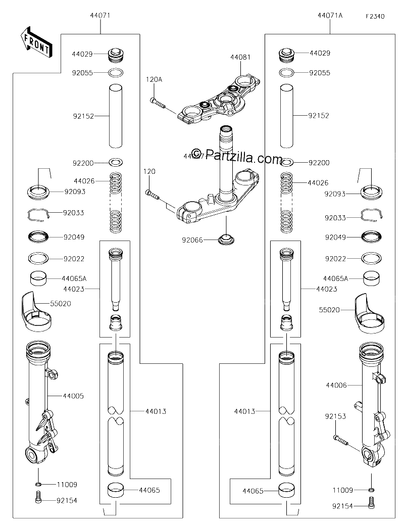 Diagrama de FRONT FORK