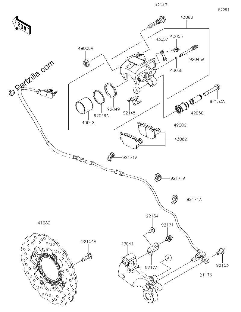 Diagrama de REAR BRAKE