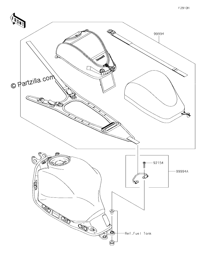 Diagrama de ACCESSORY TANK BAG