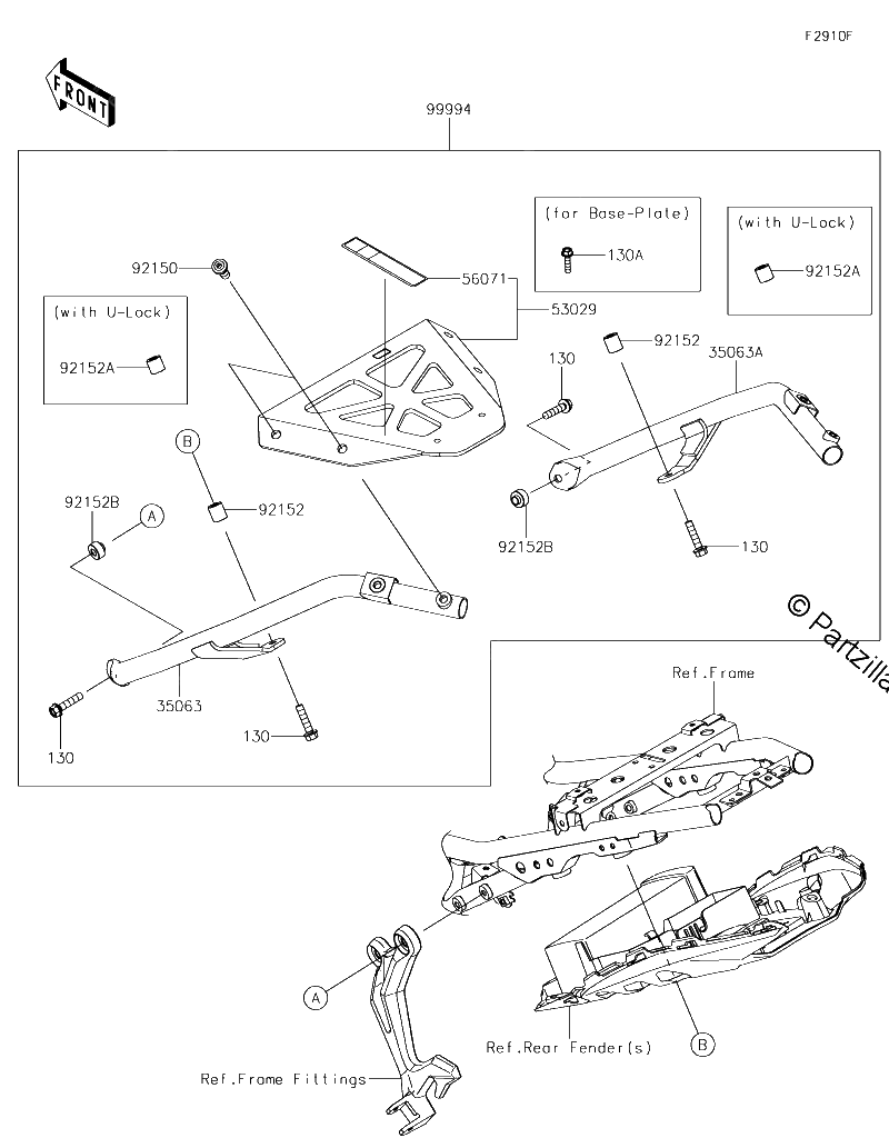 Diagrama de ACCESSORY TOPCASE BRACKET