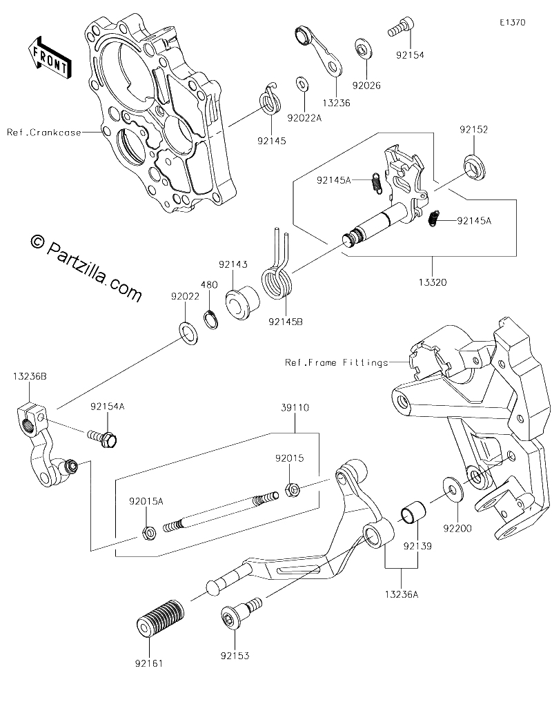 Diagrama de GEAR CHANGE MECHANISM