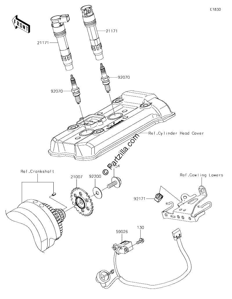 Diagrama de IGNITION SYSTEM