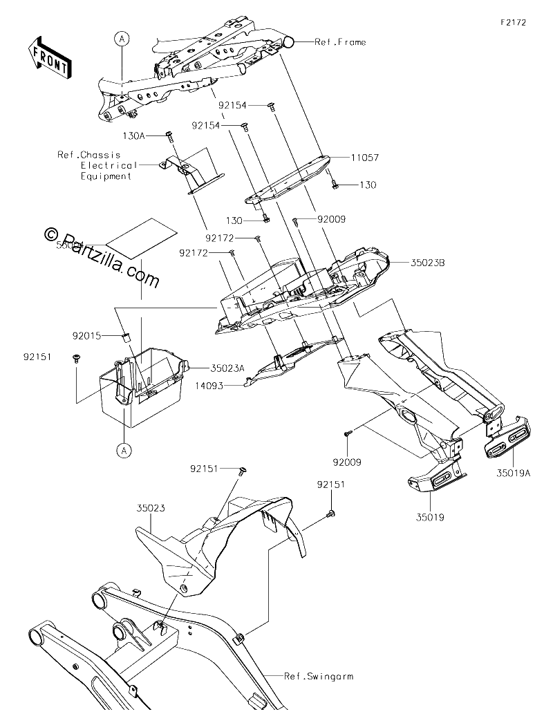 Diagrama de REAR FENDER S