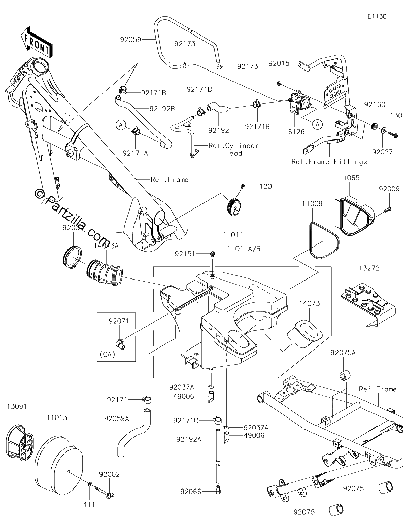 Diagrama de AIR CLEANER