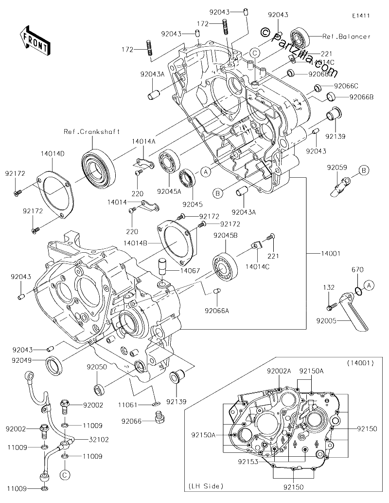 Diagrama de CRANKCASE