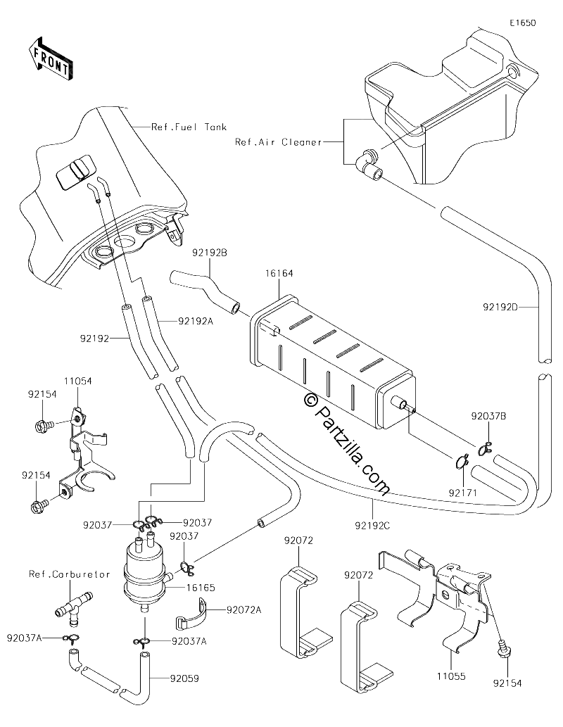 Diagrama de FUEL EVAPORATIVE SYSTEM CA