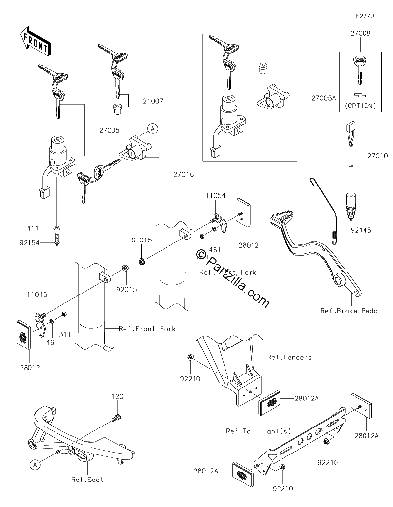 Diagrama de IGNITION SWITCH EJF EJFA