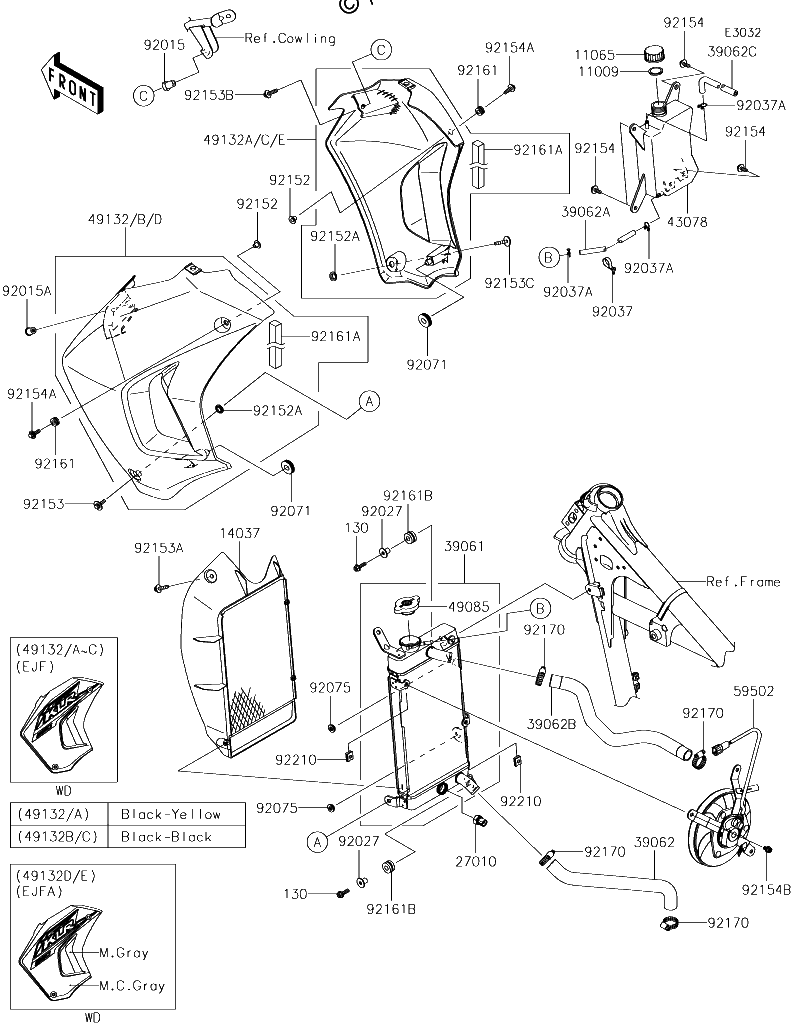 Diagrama de RADIATOR EJF EJFA