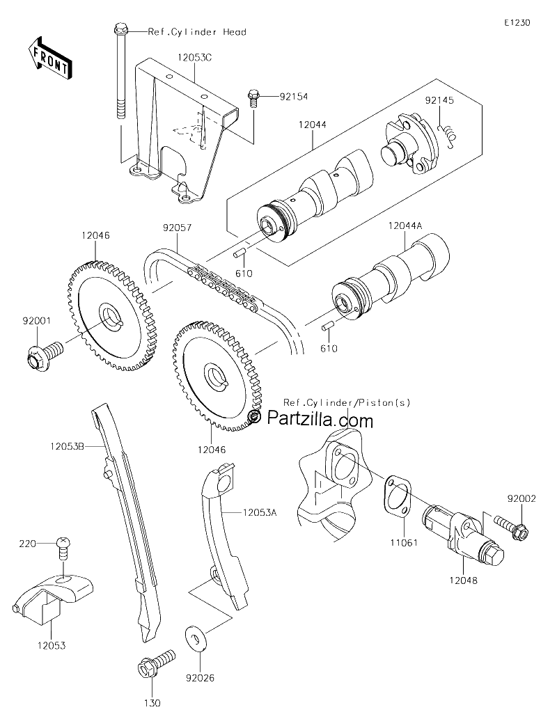 Diagrama de CAMSHAFT S TENSIONER