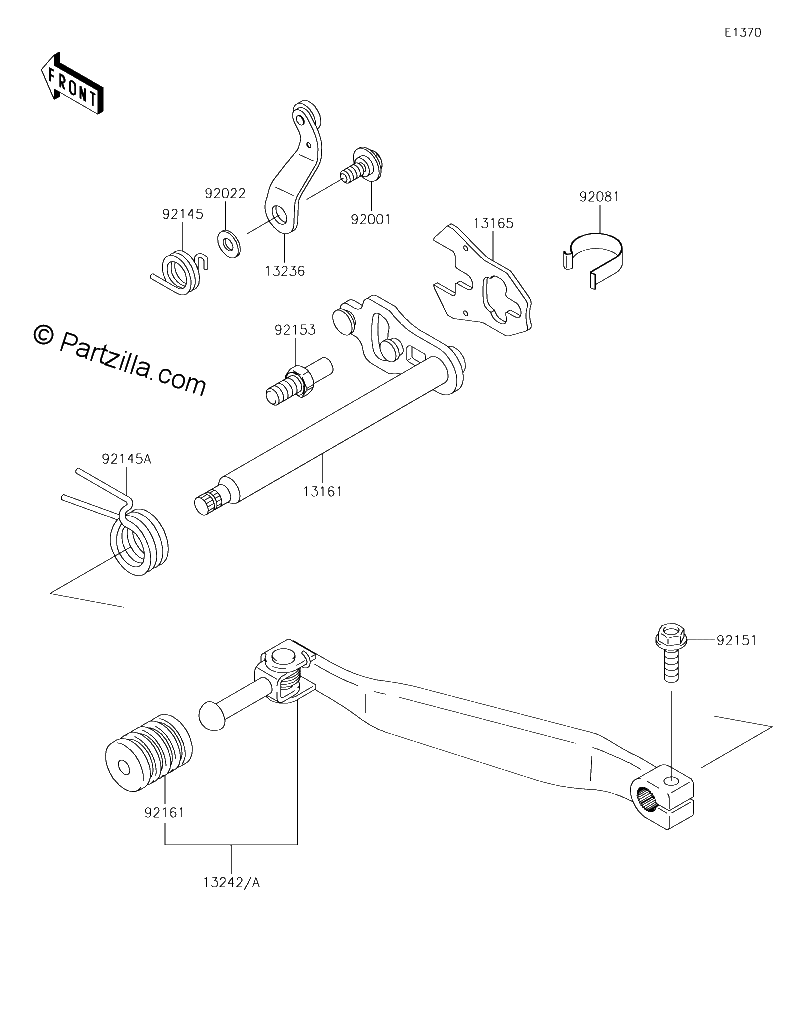 Diagrama de GEAR CHANGE MECHANISM