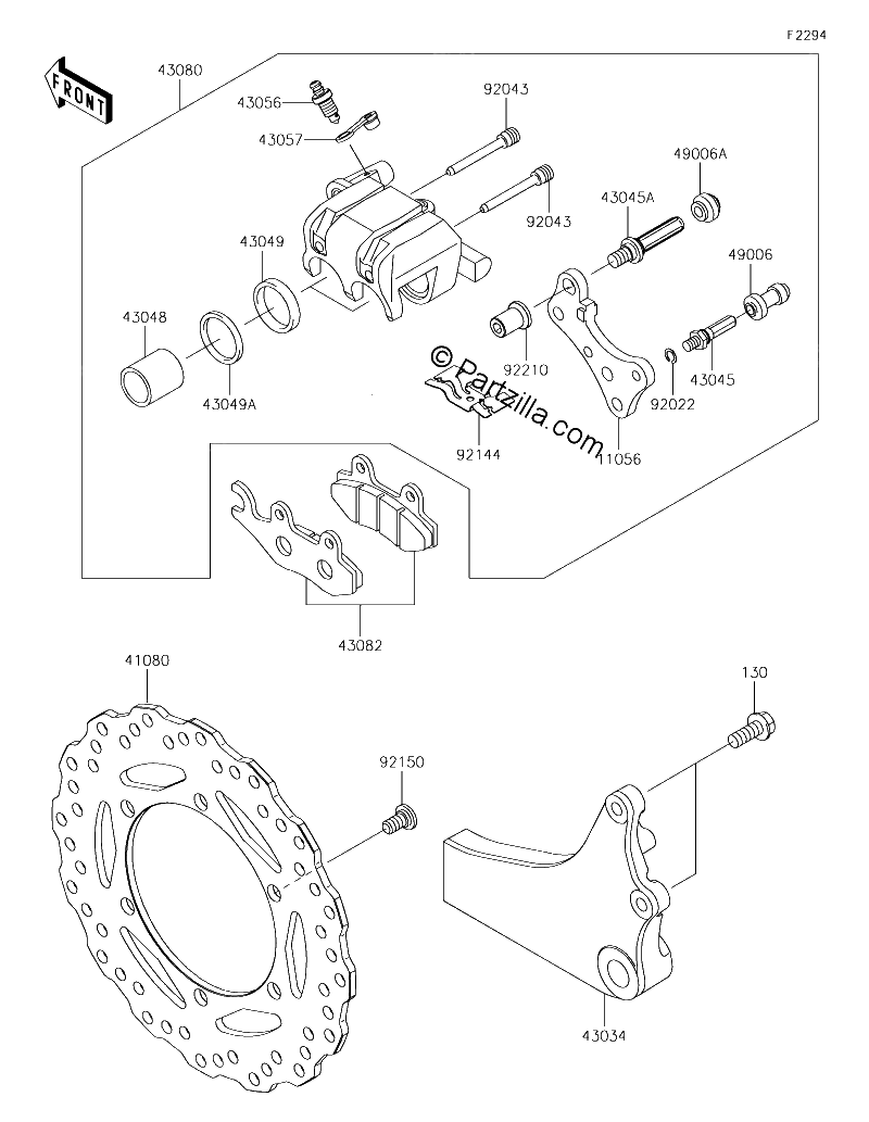 Diagrama de REAR BRAKE