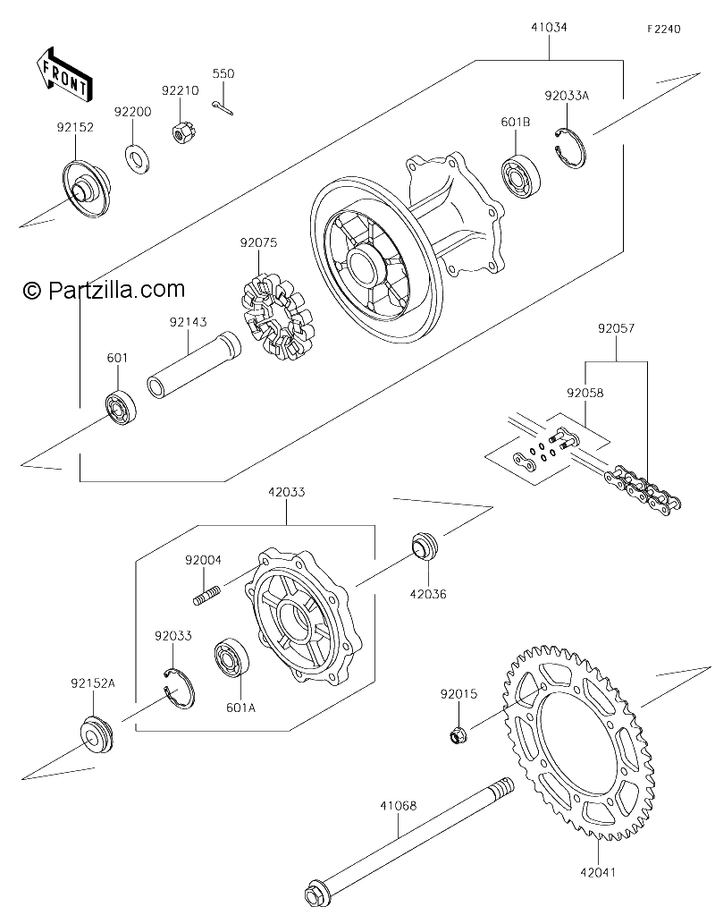 Diagrama de REAR HUB