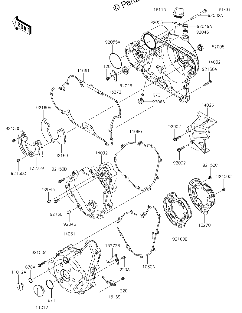 Diagrama de ENGINE COVER S