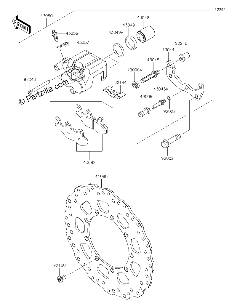 Diagrama de FRONT BRAKE