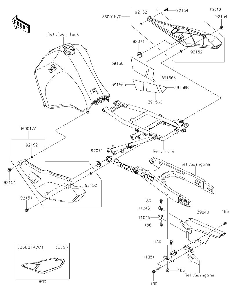 Diagrama de SIDE COVERS CHAIN COVER