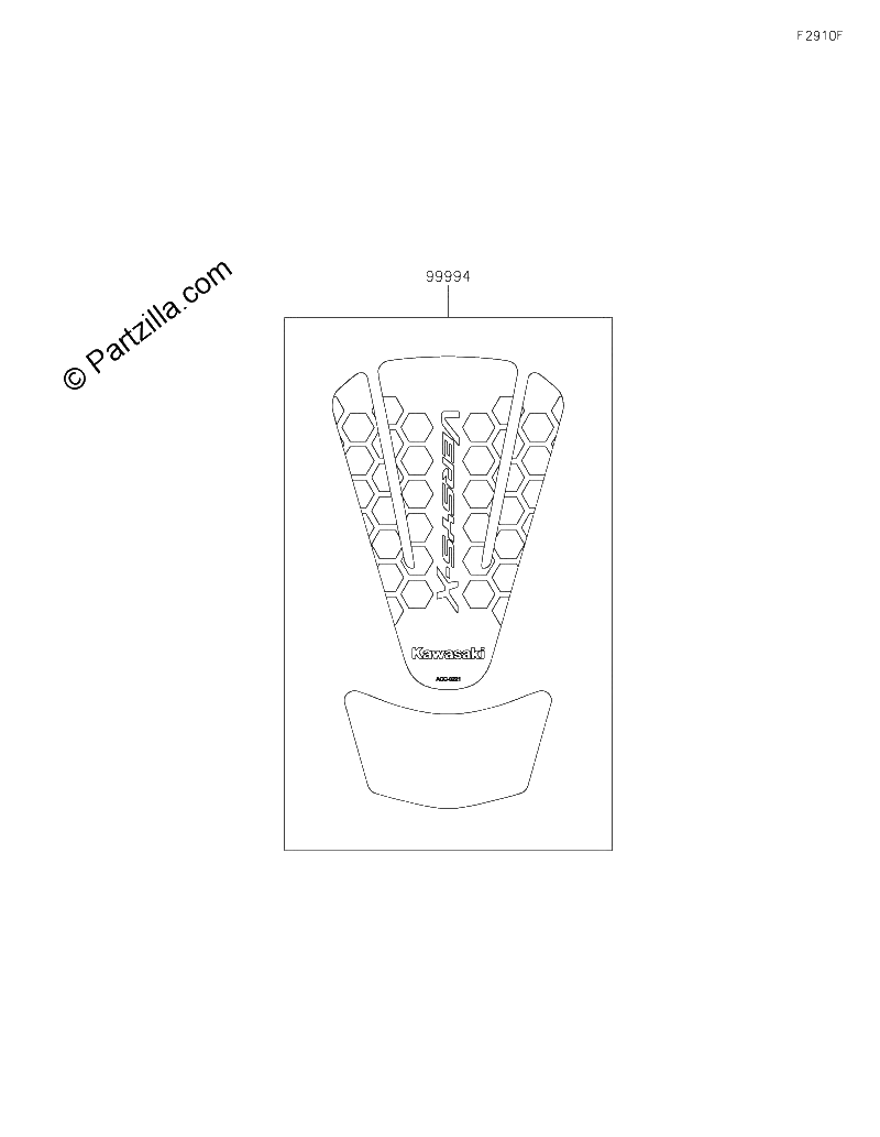 Diagrama de ACCESSORY TANK PAD