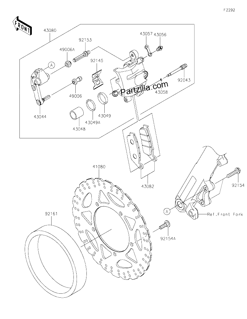 Diagrama de FRONT BRAKE
