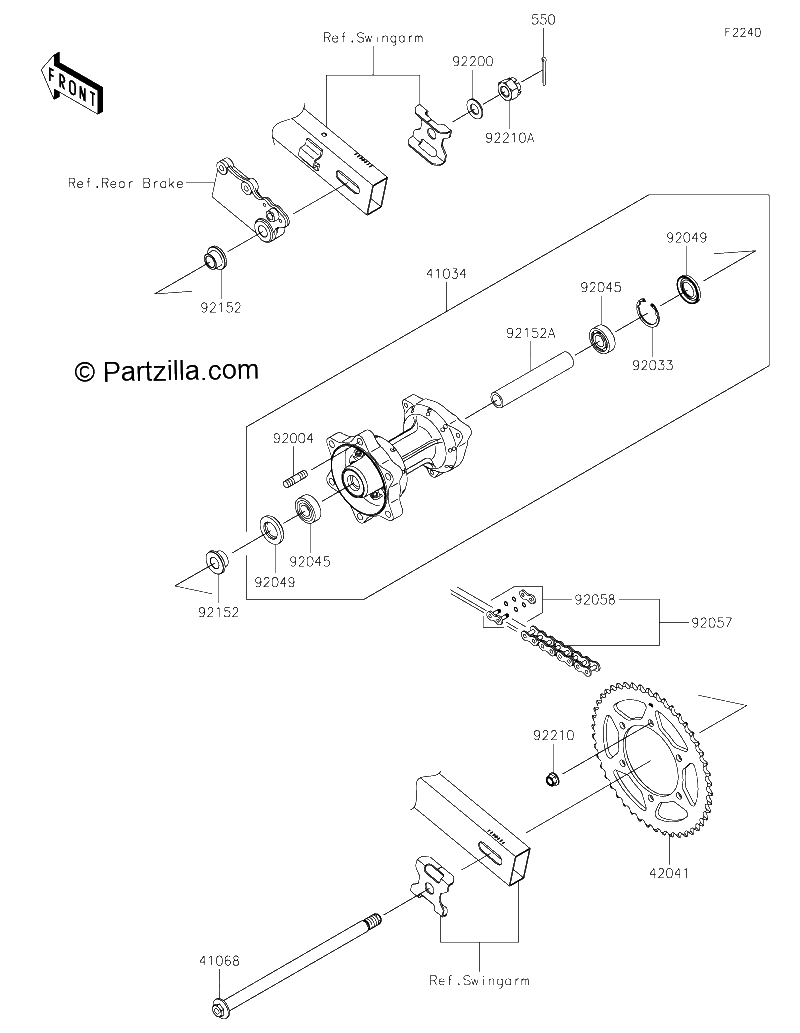 Diagrama de REAR HUB
