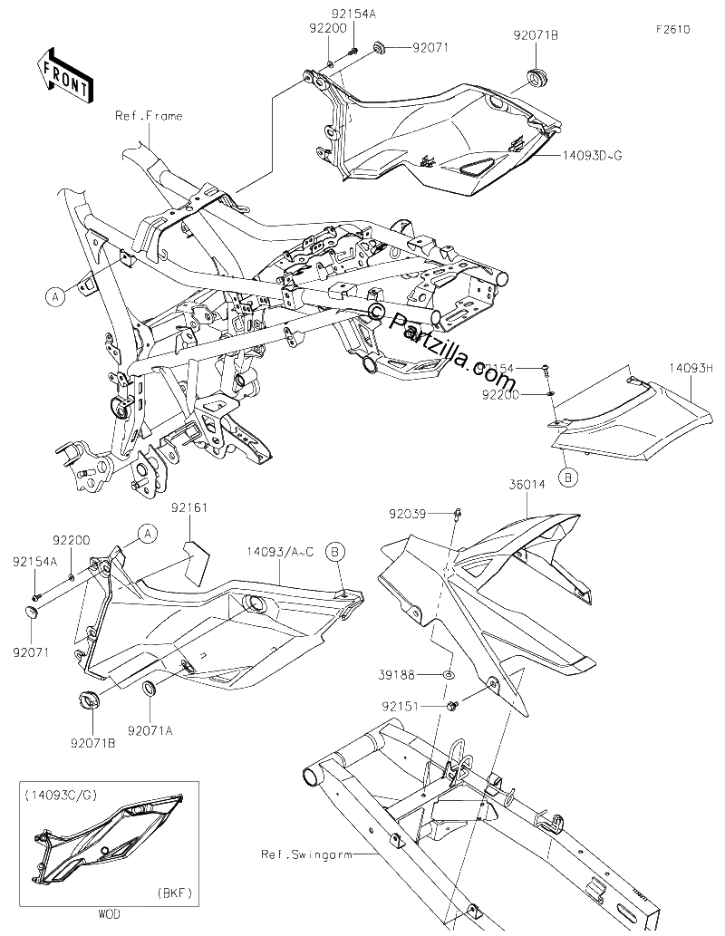 Diagrama de SIDE COVERS CHAIN COVER