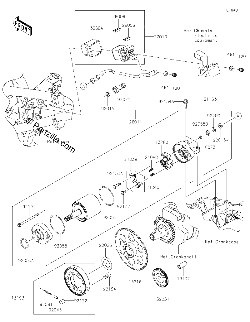 Diagrama de STARTER MOTOR