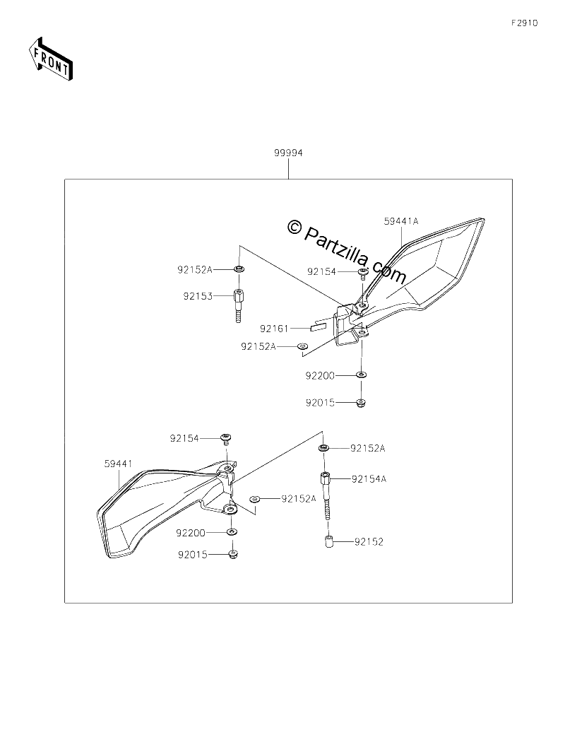 Diagrama de ACCESSORY HAND GUARD