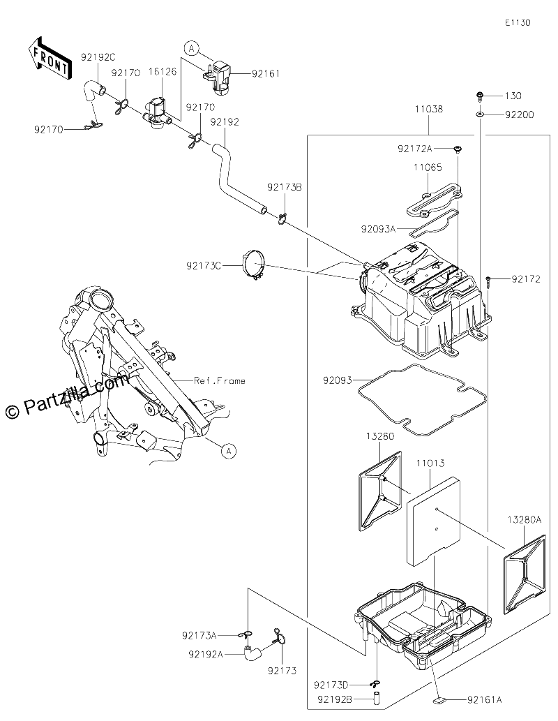 Diagrama de AIR CLEANER