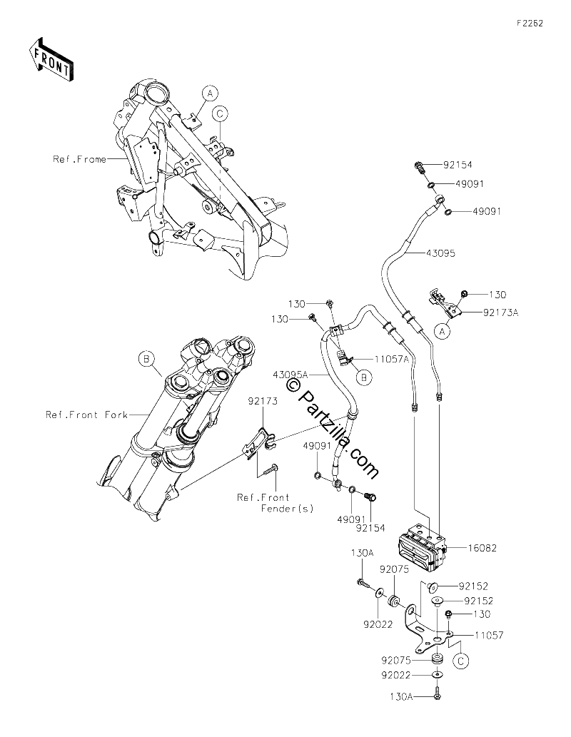 Diagrama de BRAKE PIPING