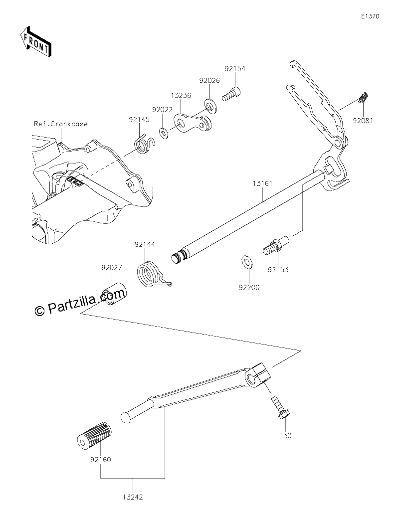 Diagrama de GEAR CHANGE MECHANISM