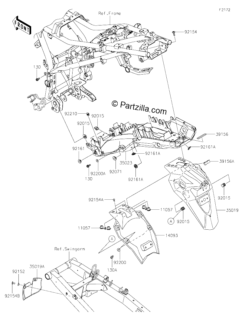 Diagrama de REAR FENDER S